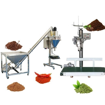 Automatic Food Corn Wheat Flour Powder Packing Machine With Auger Filler Weighing And Sealing